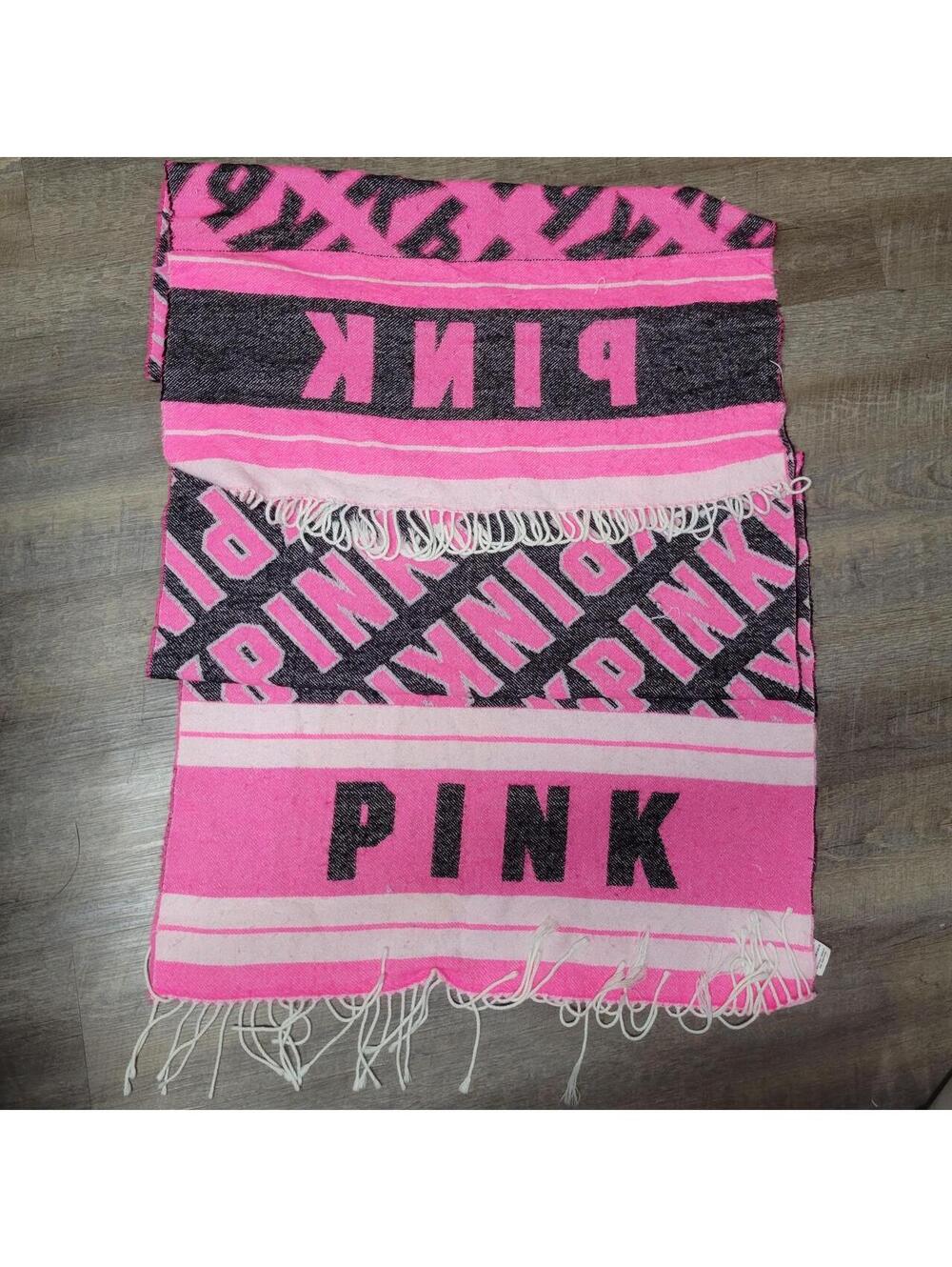 Victoria’s Secret PINK Oversized Logo Blanket Scarf